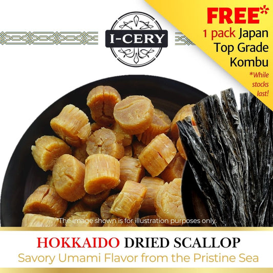 I-Cery - Japan Hokkaido Dried Scallop with Japan Kombu