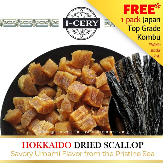 I-Cery - Japan Hokkaido Broken Dried Scallop with Japan Kombu