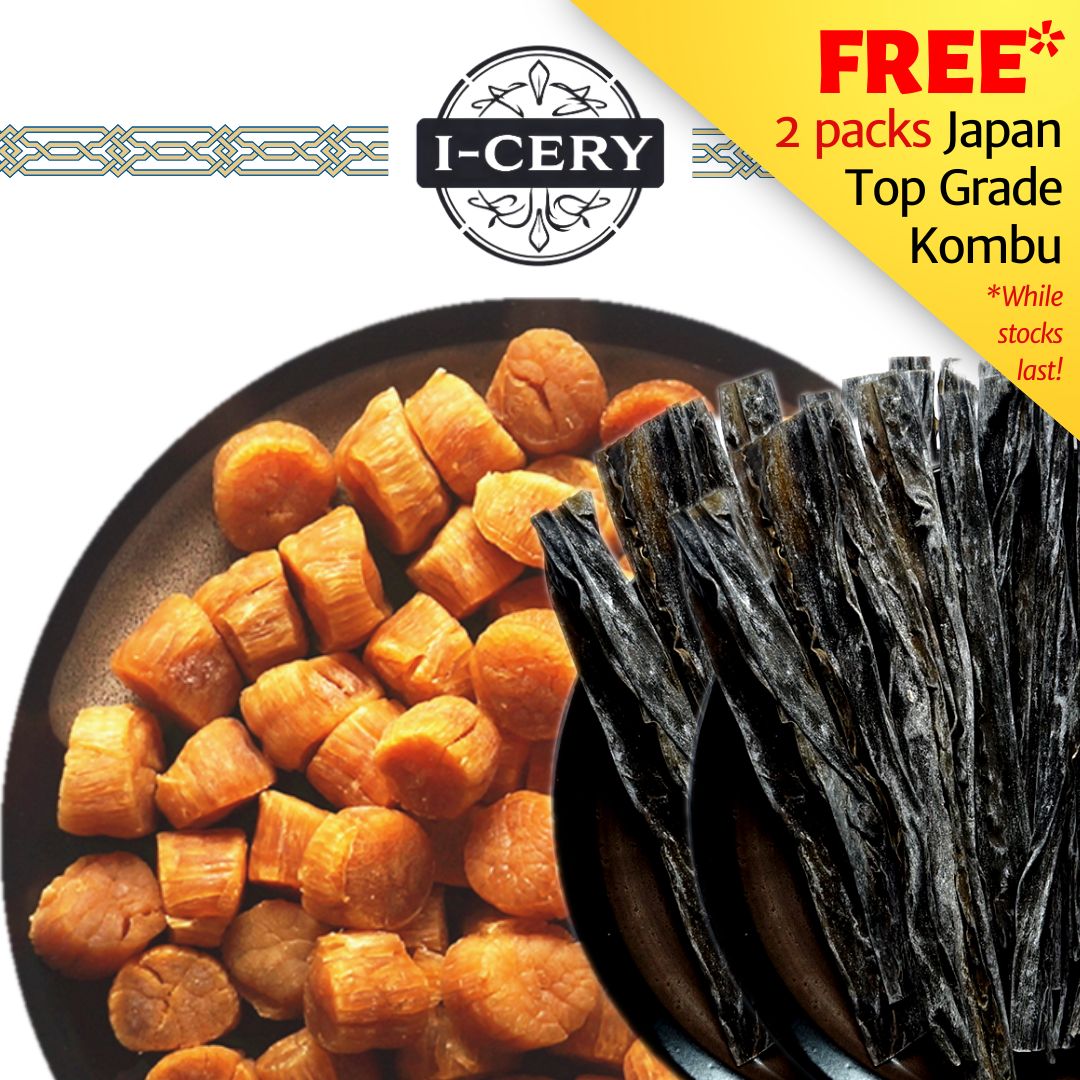 I-Cery - Japan Hokkaido Dried Scallop with Japan Kombu