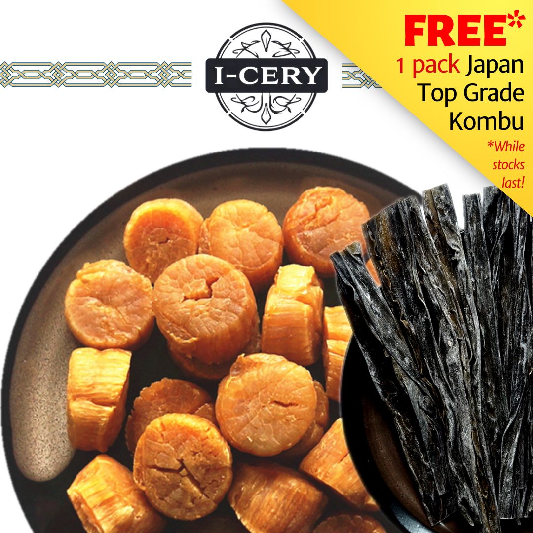 I-Cery - Japan Hokkaido Dried Scallop with Japan Kombu