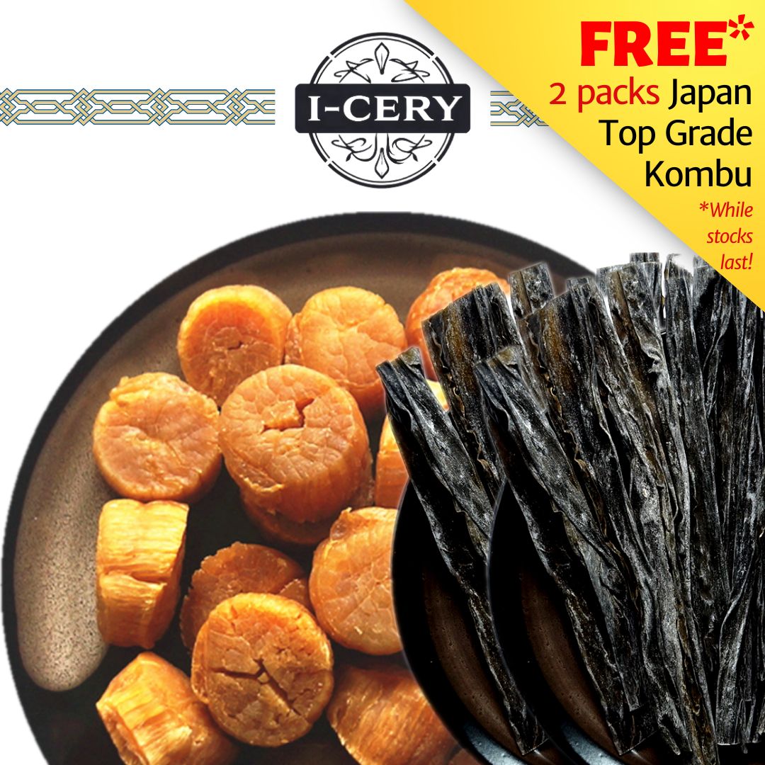 I-Cery - Japan Hokkaido Dried Scallop with Japan Kombu