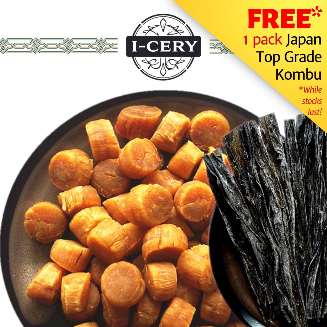 I-Cery - Japan Hokkaido Dried Scallop with Japan Kombu