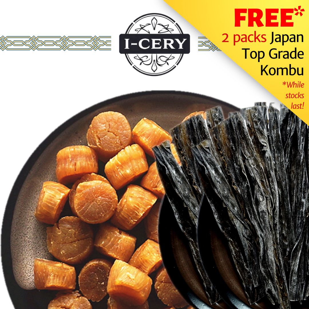I-Cery - Japan Hokkaido Dried Scallop with Japan Kombu