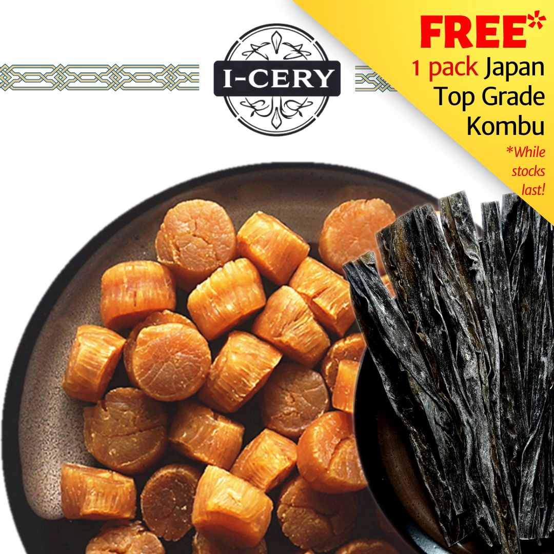 I-Cery - Japan Hokkaido Dried Scallop with Japan Kombu