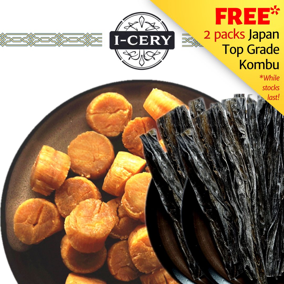 I-Cery - Japan Hokkaido Dried Scallop with Japan Kombu
